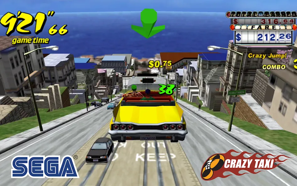 Crazy Taxi Classic (Крейзи Такси Классик) [МОД Premium] APK Android Screenshot 4