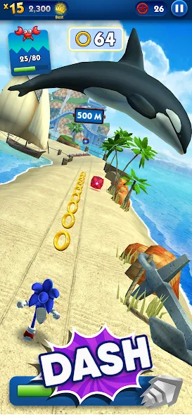 Sonic Dash - Endless Running (Соник Дэш) [МОД Много денег] APK Android Screenshot 2
