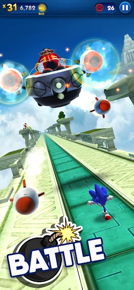 Sonic Dash - Endless Running (Соник Дэш) [МОД Много денег] APK Android Screenshot 3