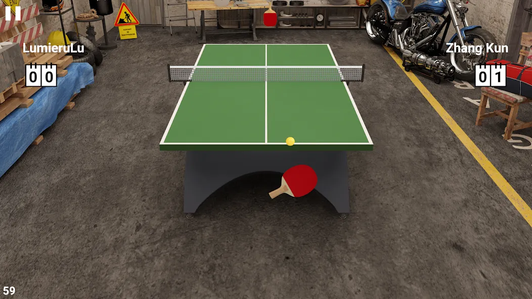 Virtual Table Tennis (Виртуальный настольный теннис) [МОД Все открыто] APK Android Screenshot 1