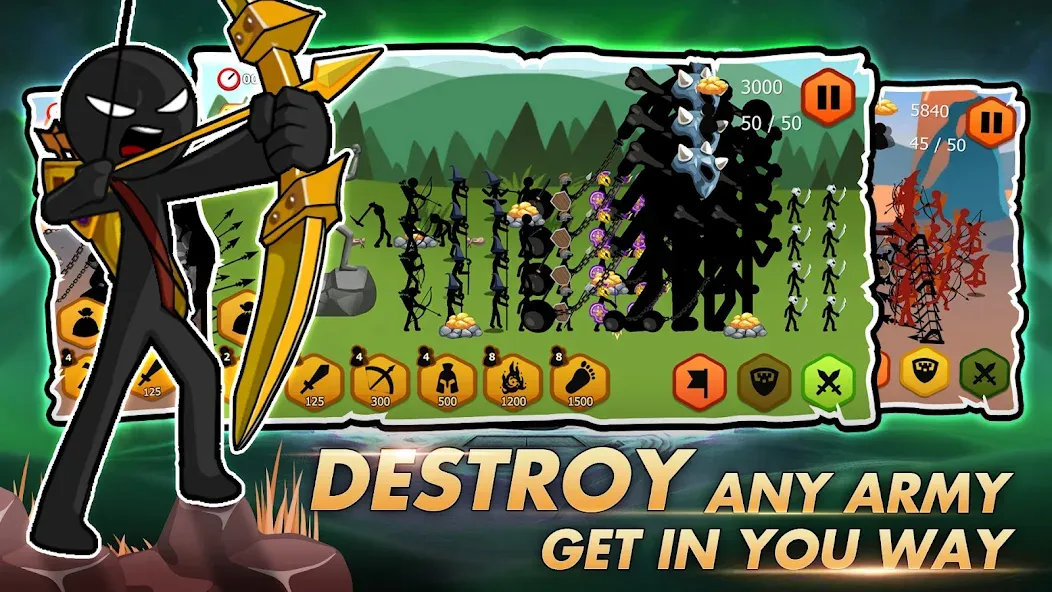 Stick Dynasty (Стритмен Баттл Уор) [МОД Premium] APK Android Screenshot 1