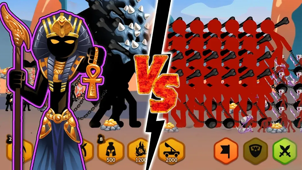 Stickman Battle 2: Empires War (Стикмен Битва 2) [МОД Premium] APK Android Screenshot 3