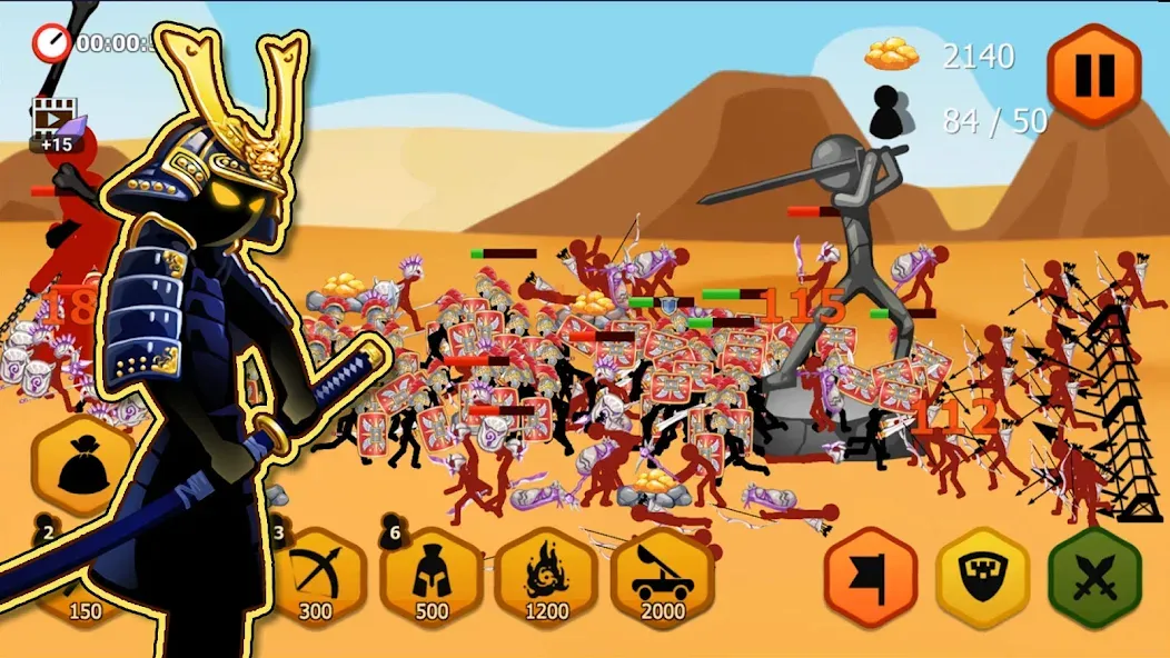 Stickman Battle 2: Empires War (Стикмен Битва 2) [МОД Premium] APK Android Screenshot 4