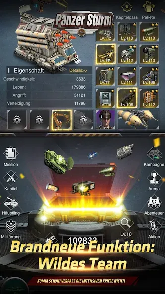 Panzer Sturm (Панцер Штурм) [МОД Unlocked] APK Android Screenshot 1