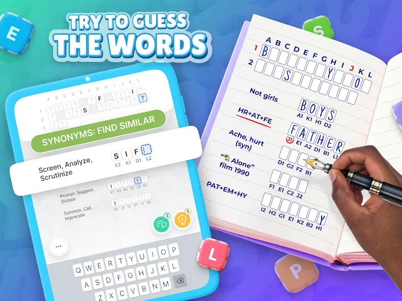 Acrostics－Cross Word Puzzles [МОД Бесконечные монеты] APK Android Screenshot 4