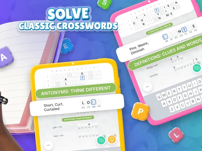 Acrostics－Cross Word Puzzles [МОД Бесконечные монеты] APK Android Screenshot 5