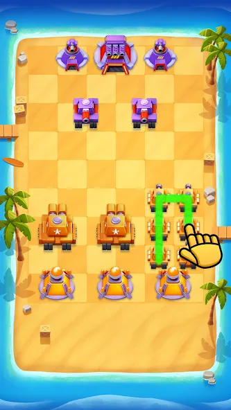 Merge Tanks - Battle Game (Мердж Танкс) [МОД Mega Pack] APK Android Screenshot 3