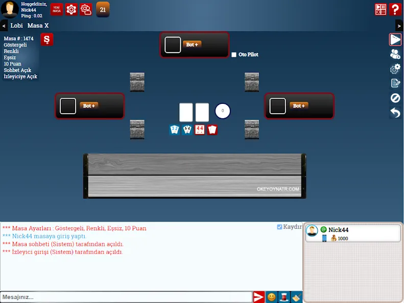 SevgiOkey.Com - Okey Oyna [МОД Unlocked] APK Android Screenshot 5