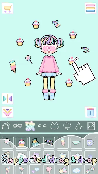 Pastel Girl : Dress Up Game [МОД Unlocked] APK Android Screenshot 3