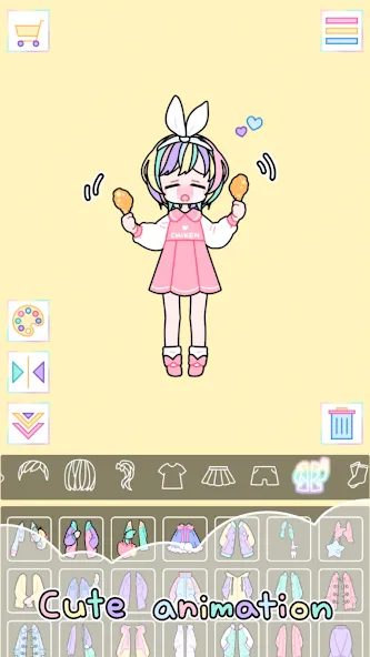 Pastel Girl : Dress Up Game [МОД Unlocked] APK Android Screenshot 4