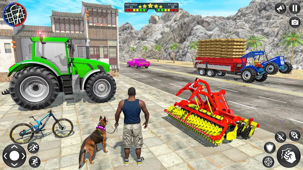 Indian Tractor Driving Game 3D (Фарминг Геймс) [МОД Много денег] APK Android Screenshot 1