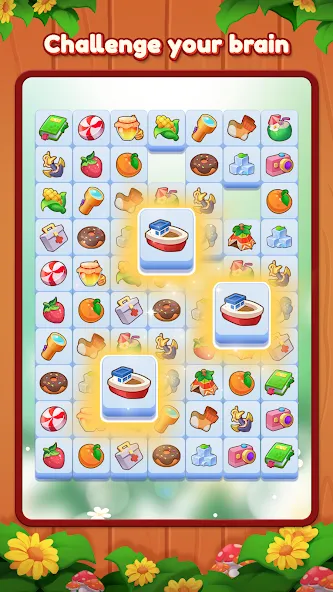 Triple Connect: Match Tile (Трипл Коннект) [МОД Бесконечные монеты] APK Android Screenshot 3