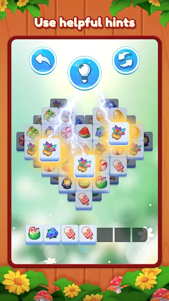 Triple Connect: Match Tile (Трипл Коннект) [МОД Бесконечные монеты] APK Android Screenshot 4