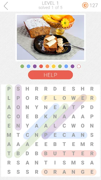 10x10 Word Search (десять на десять) [МОД Все открыто] APK Android Screenshot 3