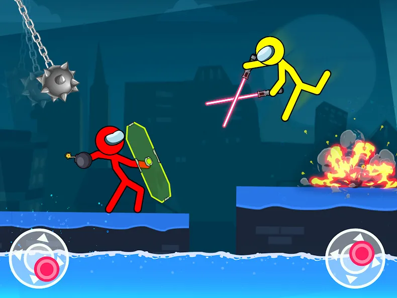 Stick-man Fighting Games [МОД Все открыто] APK Android Screenshot 1
