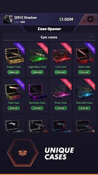 Case Battle: Skins Simulator (Кейс Батл) [МОД Меню] APK Android Screenshot 1