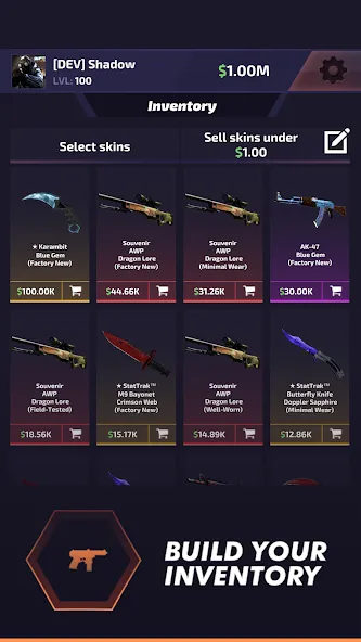 Case Battle: Skins Simulator (Кейс Батл) [МОД Меню] APK Android Screenshot 2