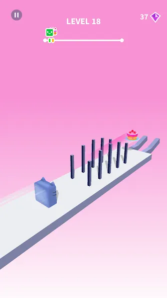 Jelly Shift - Obstacle Course (Джелли Шифт) [МОД Все открыто] APK Android Screenshot 2