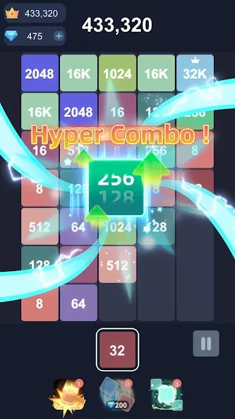 2048™ Merge Block Puzzle (Слияние блочных головоломок) [МОД Все открыто] APK Android Screenshot 1