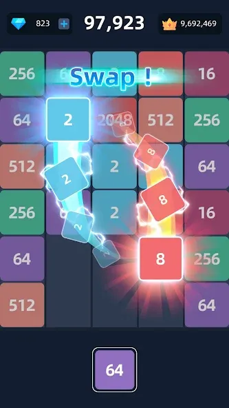 2048™ Merge Block Puzzle (Слияние блочных головоломок) [МОД Все открыто] APK Android Screenshot 2