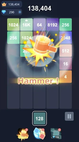 2048™ Merge Block Puzzle (Слияние блочных головоломок) [МОД Все открыто] APK Android Screenshot 3