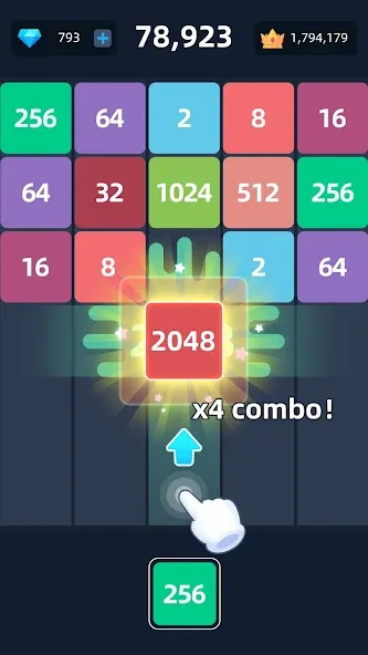 2048™ Merge Block Puzzle (Слияние блочных головоломок) [МОД Все открыто] APK Android Screenshot 4