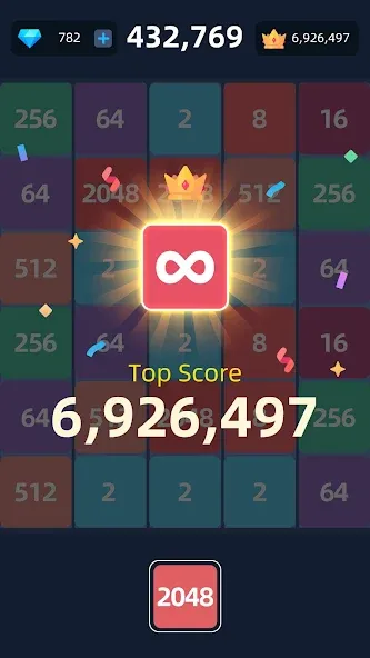 2048™ Merge Block Puzzle (Слияние блочных головоломок) [МОД Все открыто] APK Android Screenshot 5