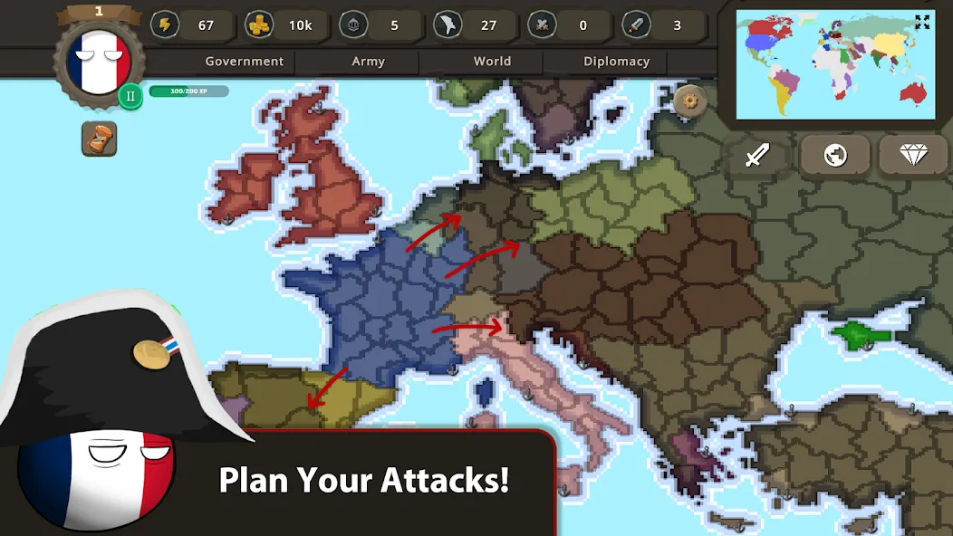 Countryballs at War (Кантриболс эт вор) [МОД Меню] APK Android Screenshot 4