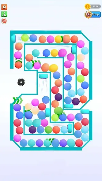 Bounce and pop - Puff Balloon [МОД Unlocked] APK Android Screenshot 3