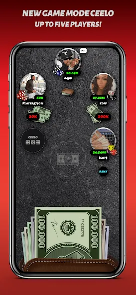 Phone Dice™ Street Dice Game (Фон Дайс Стрит Дайс Гейм) [МОД Меню] APK Android Screenshot 3
