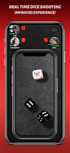 Phone Dice™ Street Dice Game (Фон Дайс Стрит Дайс Гейм) [МОД Меню] APK Android Screenshot 5
