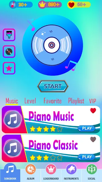 RaptorGamer Piano Tiles (РапторГеймер Пьяно Тайлс) [МОД Бесконечные монеты] APK Android Screenshot 1