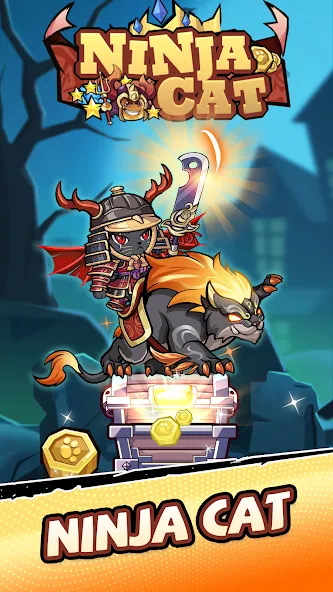 Ninja Cat - Idle Arena (Крейзи Ниндзя Кэт) [МОД Premium] APK Android Screenshot 1