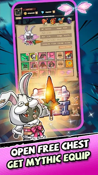 Ninja Cat - Idle Arena (Крейзи Ниндзя Кэт) [МОД Premium] APK Android Screenshot 2