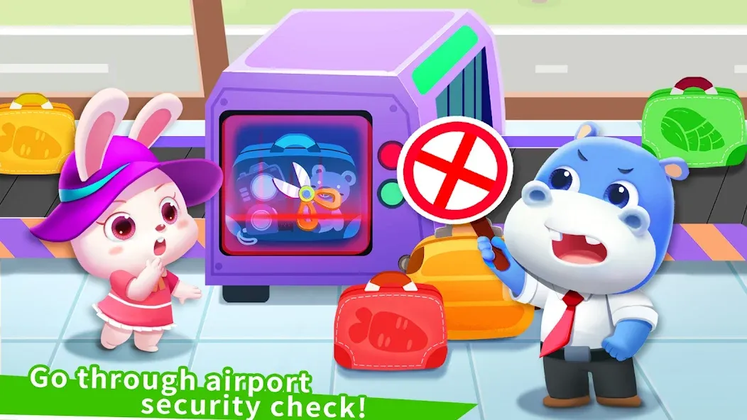 Baby Panda's Airport [МОД Меню] APK Android Screenshot 3