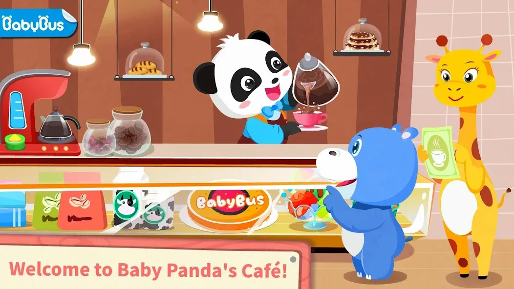 Baby Panda’s Summer: Café [МОД Много денег] APK Android Screenshot 1