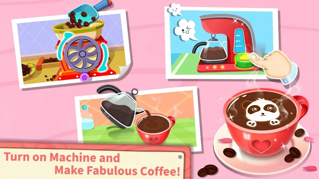 Baby Panda’s Summer: Café [МОД Много денег] APK Android Screenshot 3