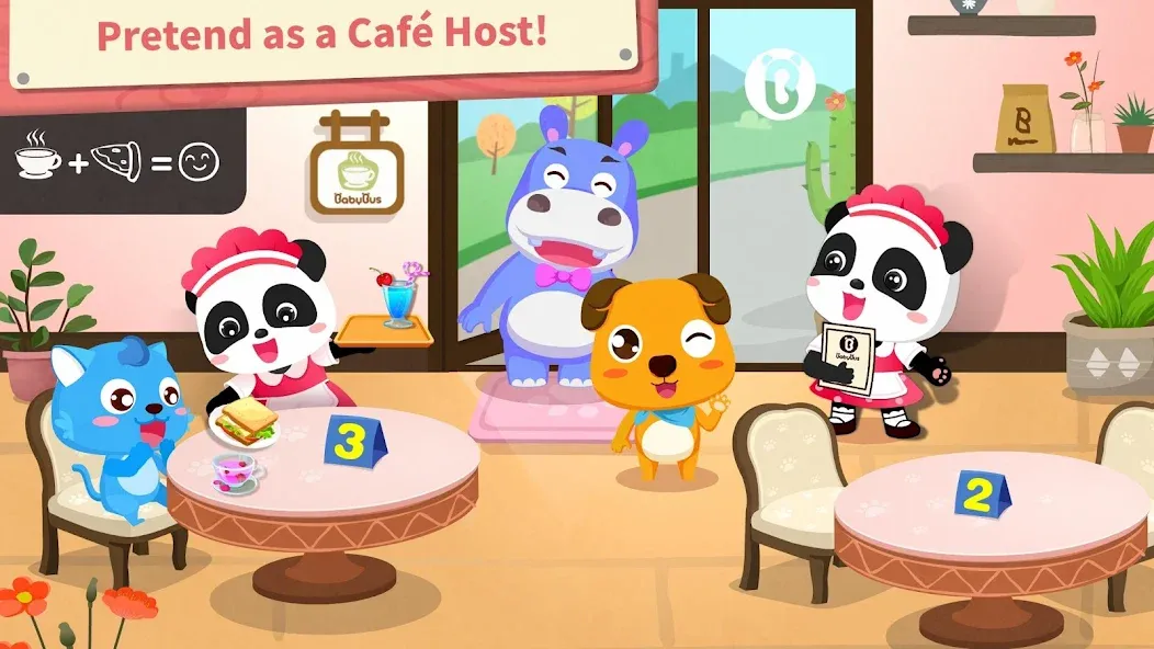Baby Panda’s Summer: Café [МОД Много денег] APK Android Screenshot 4