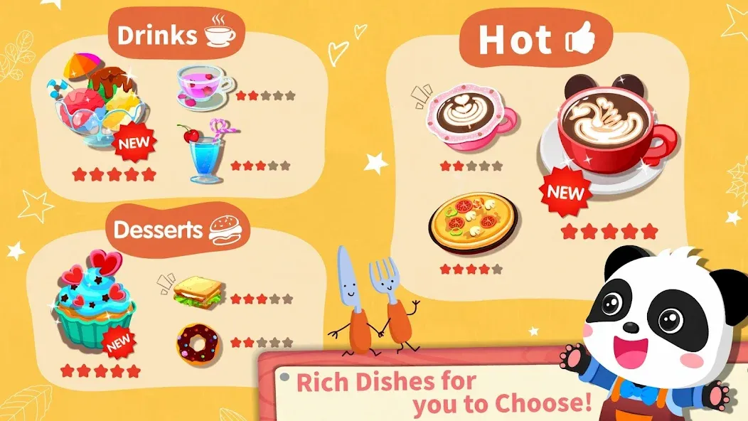 Baby Panda’s Summer: Café [МОД Много денег] APK Android Screenshot 5