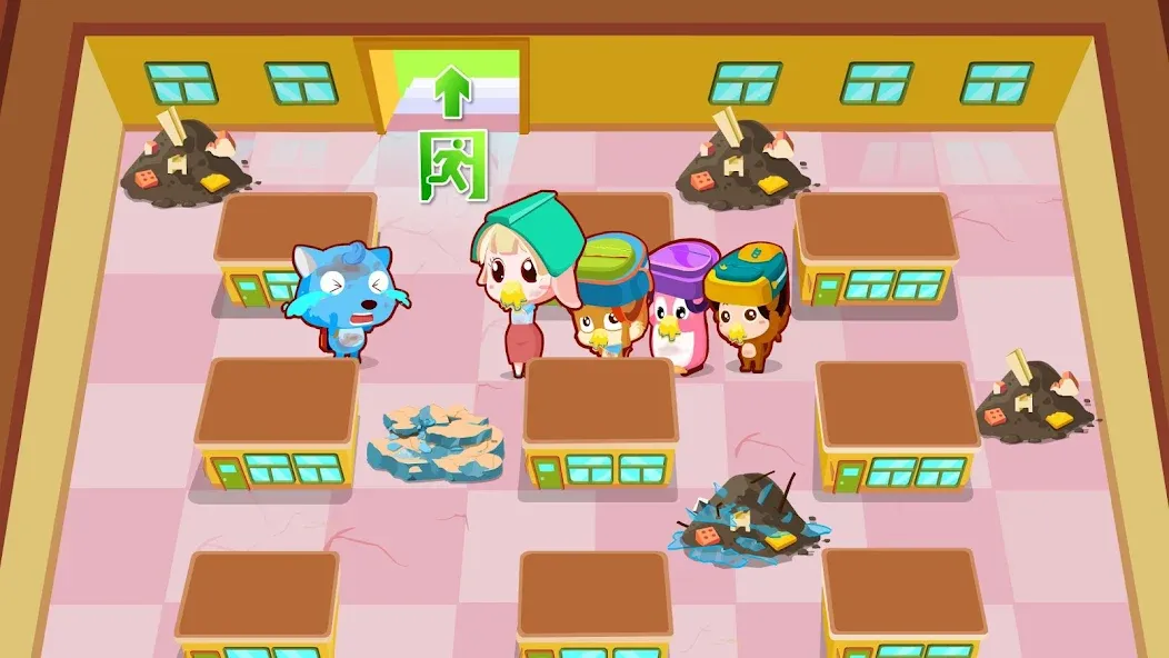 Baby Panda Earthquake Safety 1 [МОД Много денег] APK Android Screenshot 2