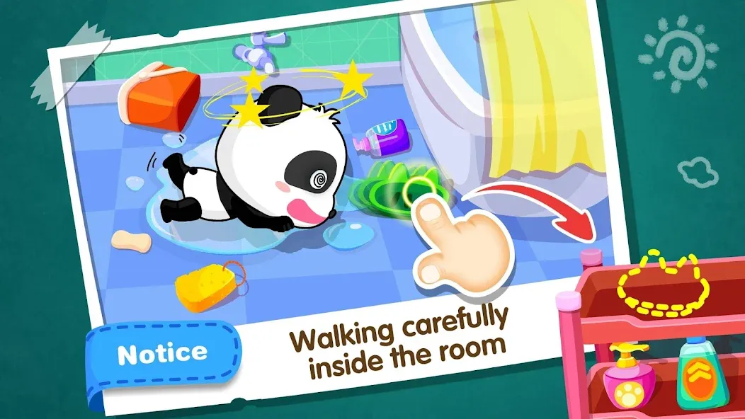 Baby Panda Home Safety [МОД Бесконечные монеты] APK Android Screenshot 4
