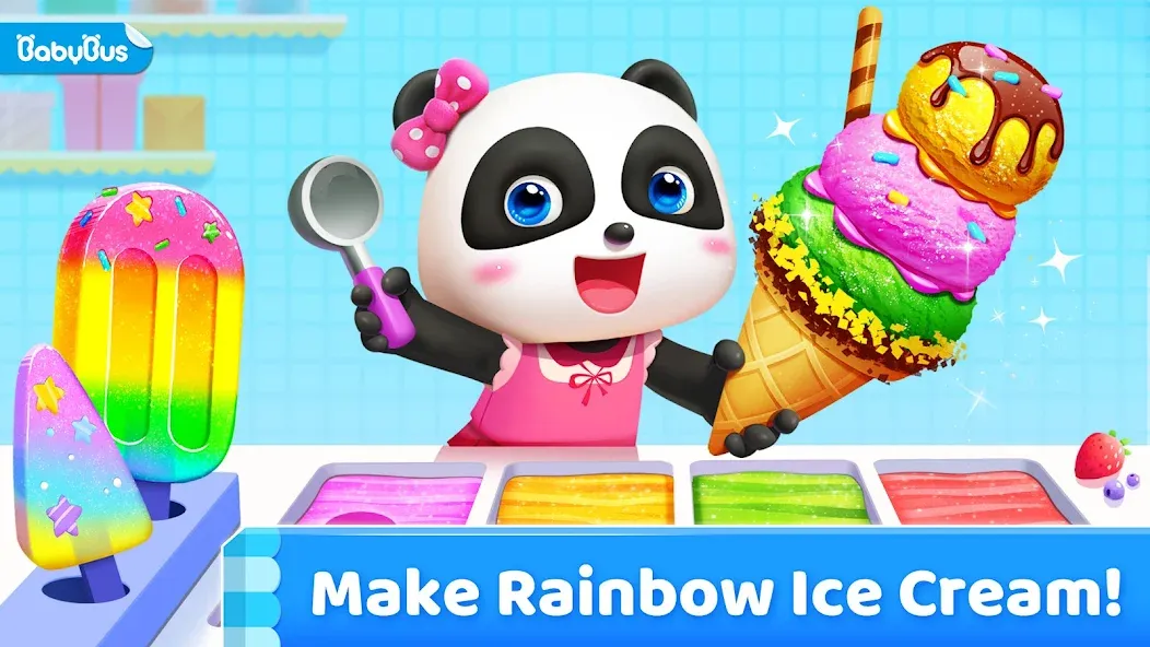 Little Panda's Ice Cream Games [МОД Unlocked] APK Android Screenshot 1