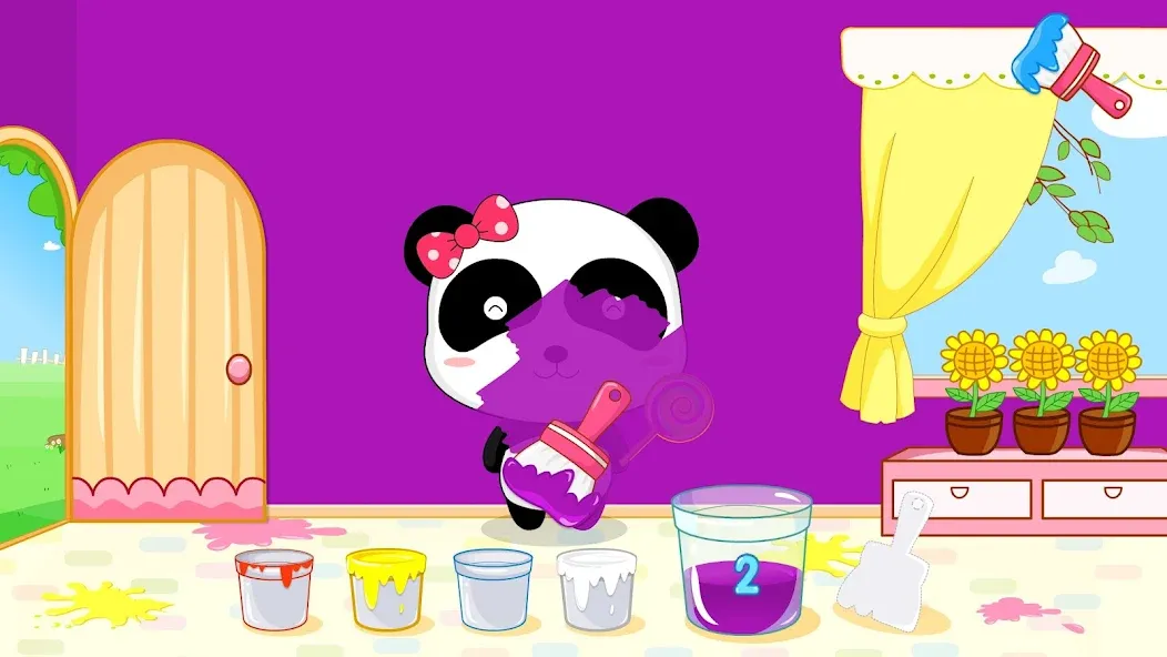 Baby Panda's Color Mixing [МОД Много денег] APK Android Screenshot 2