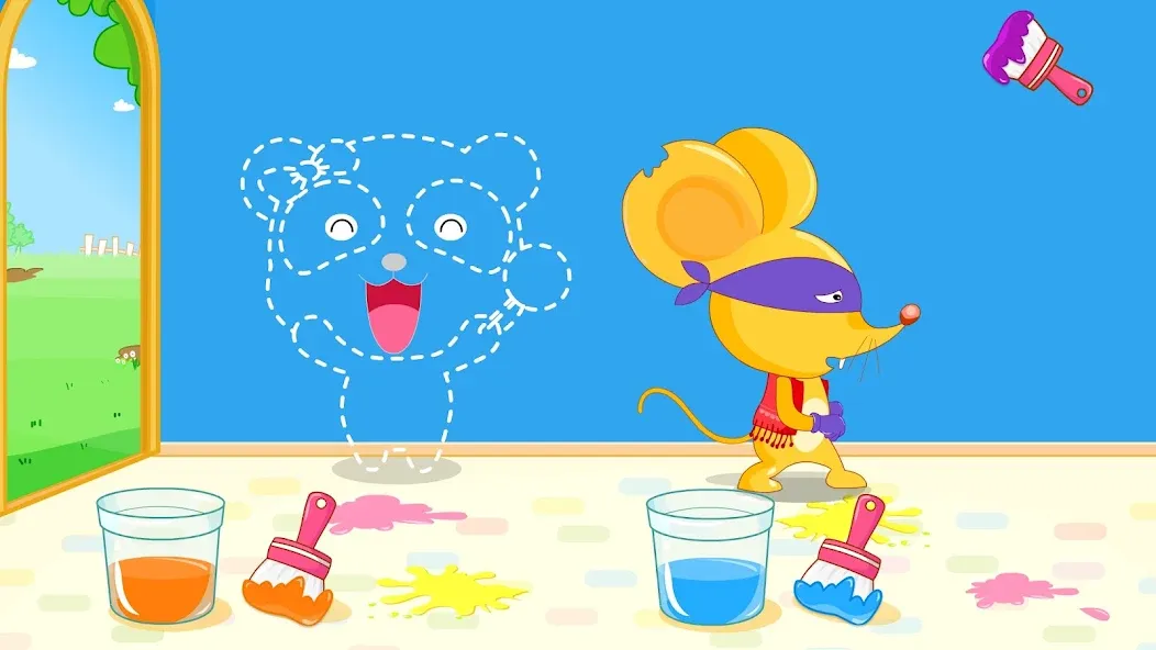Baby Panda's Color Mixing [МОД Много денег] APK Android Screenshot 3