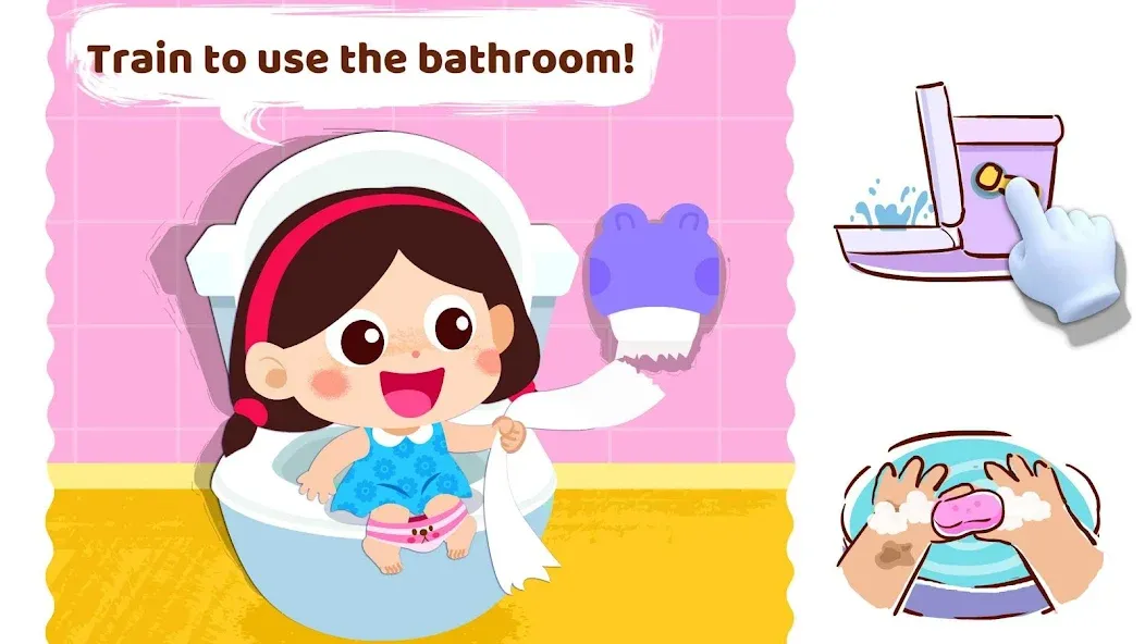 Baby Panda's Daily Habits [МОД Unlocked] APK Android Screenshot 4