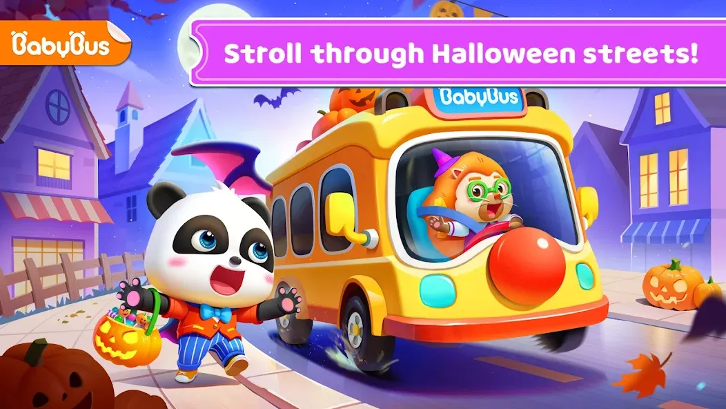 Baby Panda's School Bus [МОД Бесконечные монеты] APK Android Screenshot 1