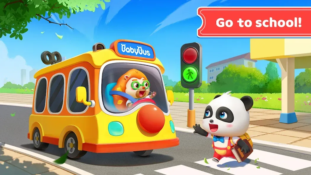 Baby Panda's School Bus [МОД Бесконечные монеты] APK Android Screenshot 4
