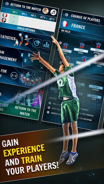 Volleyball Championship (Волейбольный чемпионат) [МОД Меню] APK Android Screenshot 2