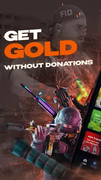 Skins Farm - Golds and Skins (Скинс Фарм) [МОД Unlocked] APK Android Screenshot 1