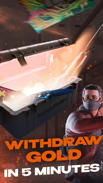 Skins Farm - Golds and Skins (Скинс Фарм) [МОД Unlocked] APK Android Screenshot 3